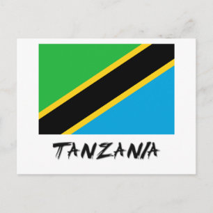 Tanzania Flag Briefkaart