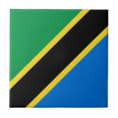 Tanzania Flag Ceramic Tile Tegeltje (Voorkant)
