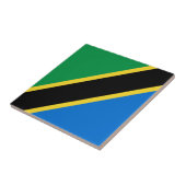 Tanzania Flag Ceramic Tile Tegeltje (Zijkant)