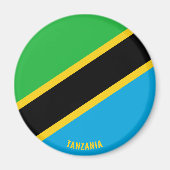 Tanzania Flag Charming Patriotic Magneet (Voorkant)