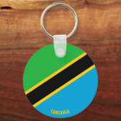 Tanzania Flag Charming Patriotic Sleutelhanger (Voorkant)