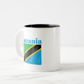 Tanzania Flag Coffee Mok (Voorkant links)