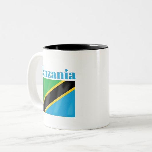 Tanzania Flag Coffee Mok (Voorkant links)