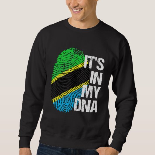 Tanzania Flag Dna Pride T-shirt van de Erfgoed (Voorkant)
