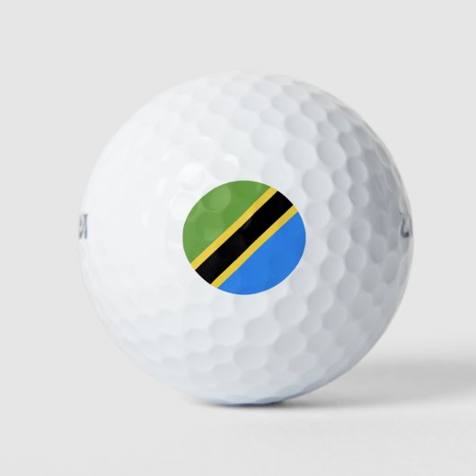 Tanzania Flag Golfballen (Voorkant)
