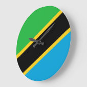 Tanzania Flag Grote Klok (Hoek)