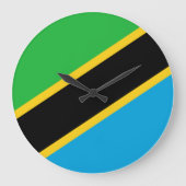 Tanzania Flag Grote Klok (Voorkant)