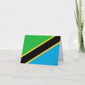 Tanzania Flag Kaart (Voorkant)