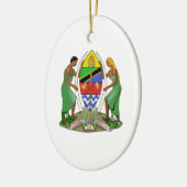 Tanzania Flag Keramisch Ornament (Links)