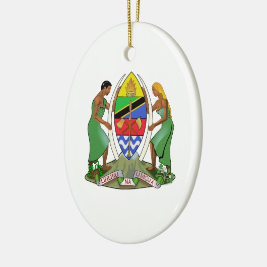 Tanzania Flag Keramisch Ornament (Links)