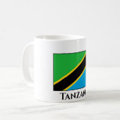 Tanzania Flag Koffiemok (Voorkant links)