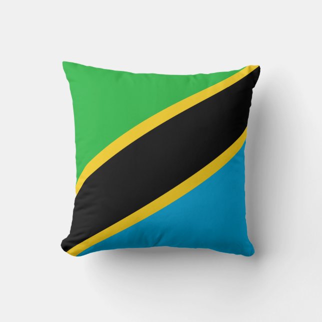 Tanzania Flag Kussen (Voorkant)