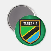 Tanzania Flag Magneet (Voorkant / Achterkant)