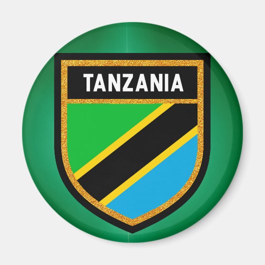 Tanzania Flag Magneet (Voorkant)