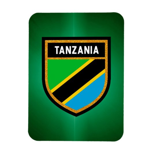 Tanzania Flag Magneet (Verticaal)