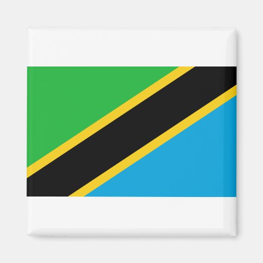Tanzania Flag Magneet (Voorkant)