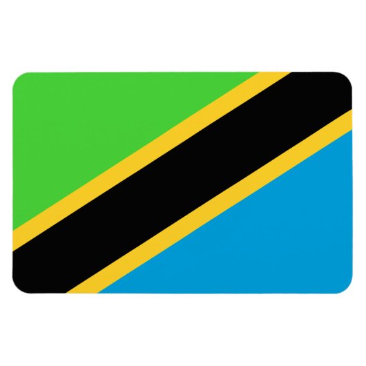 Tanzania Flag Magneet (Horizontaal)