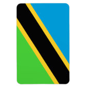 Tanzania Flag Magneet (Verticaal)