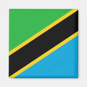 Tanzania Flag Magneet (Voorkant)