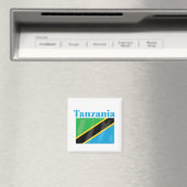 Tanzania Flag Magneet (Insitu (Vaatwasser))