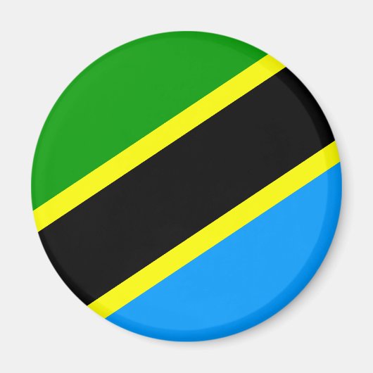 Tanzania Flag Magneet (Voorkant)