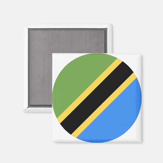 Tanzania Flag Magneet (Voorkant / Achterkant)