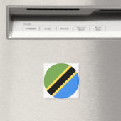 Tanzania Flag Magneet (Insitu (Vaatwasser))