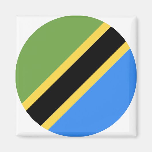 Tanzania Flag Magneet (Voorkant)