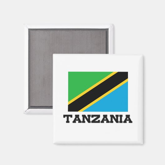 Tanzania Flag Magneet (Voorkant / Achterkant)