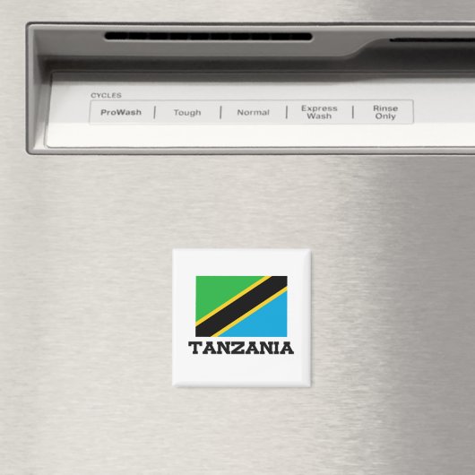 Tanzania Flag Magneet (Insitu (Vaatwasser))
