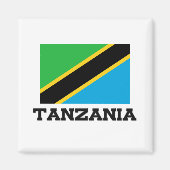 Tanzania Flag Magneet (Voorkant)