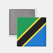 Tanzania Flag Magnet (Voorkant / Achterkant)