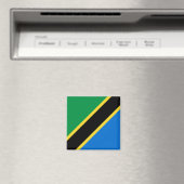 Tanzania Flag Magnet (Insitu (Vaatwasser))