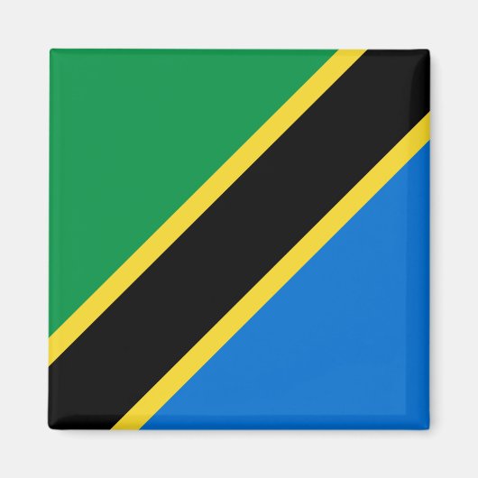 Tanzania Flag Magnet (Voorkant)