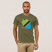 Tanzania Flag-Map Shirt (Voorkant volledig)