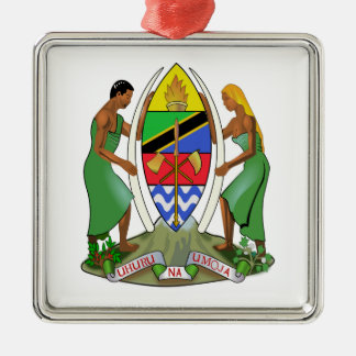 Tanzania Flag Metalen Ornament