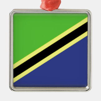 Tanzania Flag Metalen Ornament