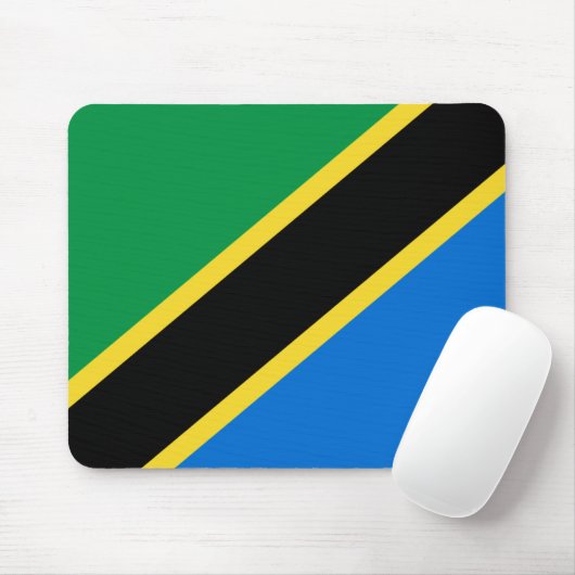 Tanzania Flag Mousepad Muismat (Met muis)