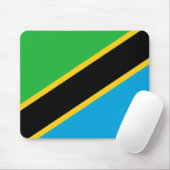 Tanzania Flag Muismat (Met muis)