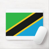 Tanzania Flag Muismat (Met muis)