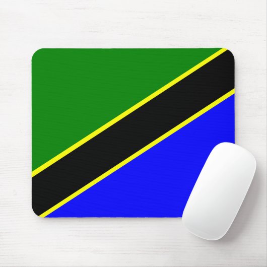 Tanzania Flag Muismat (Met muis)