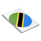 Tanzania Flag Notitieboek (Rechterzijde)