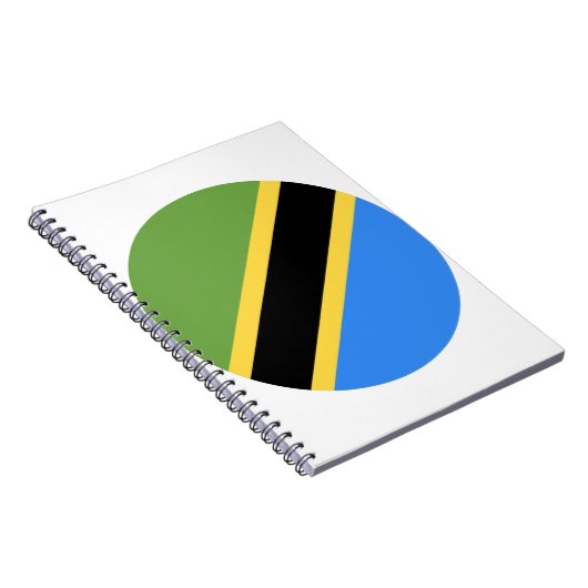 Tanzania Flag Notitieboek (Rechterzijde)