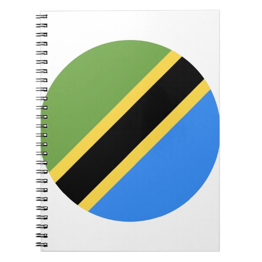 Tanzania Flag Notitieboek (Voorkant)