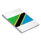 Tanzania Flag Notitieboek (Rechterzijde)