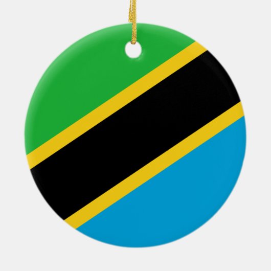 Tanzania Flag Ornament (Achterkant)