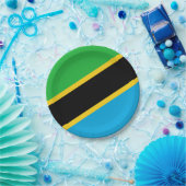 Tanzania Flag Papieren Bordje (Feest)