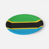 Tanzania Flag Papieren Bordje (Gekanteld)