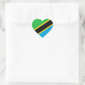 Tanzania Flag Patriotic Hart Sticker (Tas)