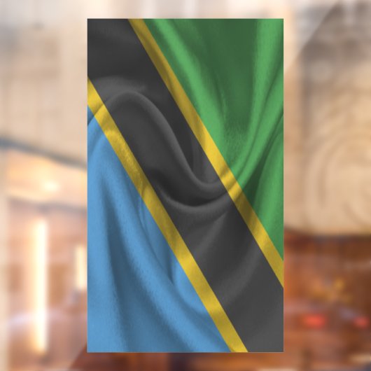 Tanzania Flag Raamsticker (Vel 2)